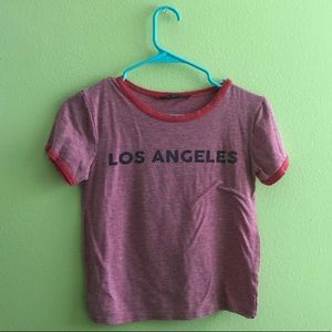 Red Striped “Los Angeles” Shirt